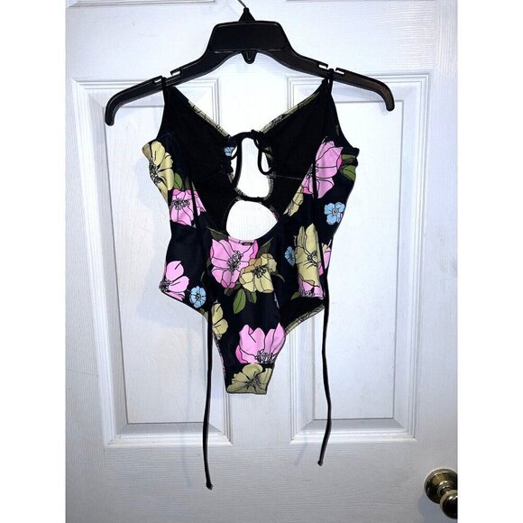 Victoria's Secret PINK Triangle Cut Floral One-Piece Swimsuit Sz S - Picture 5 of 16